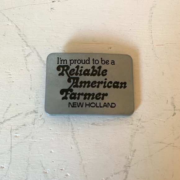VTG Belt Buckle New Holland - Picture 2 of 4